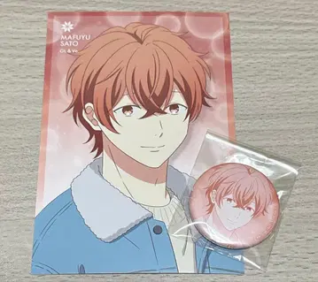 노이타미나 카페 사토 마후유 캔뱃지 & 엽서 세트