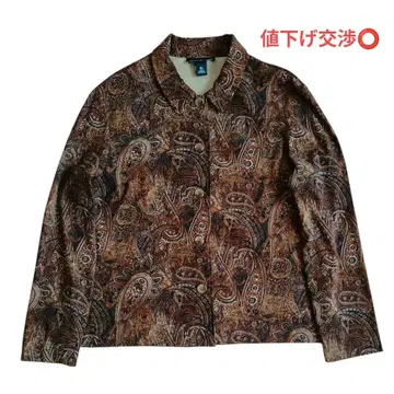 BRIGGS NEW YOKE 셔츠 셔츠 자켓 페이즐리 구제 의류 XL