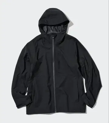 블록테크 후드티 (3D 컷) 블랙 컬러 유니클로