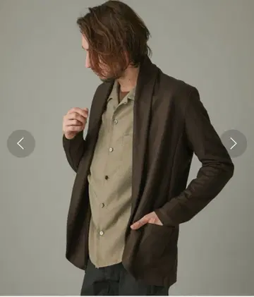 플란넬 스무스 스톨 가디건 자켓