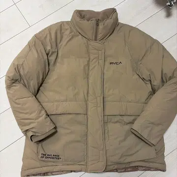 RVCA 베이지 다운 자켓