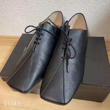 moussy 레이스업 플랫슈즈