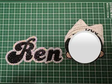 데코 부채 SnowMan 메구로 렌 스노치루