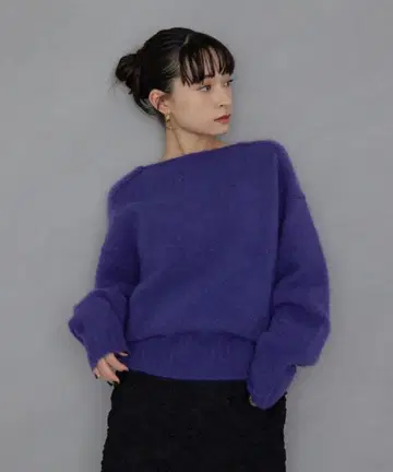 EMMEL REFINES 니트 풀오버 퍼플