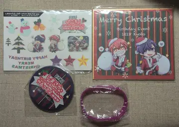 시마사카 벌스데이 이벤트 2016 색지 타투 씰 캔뱃지 러버밴드