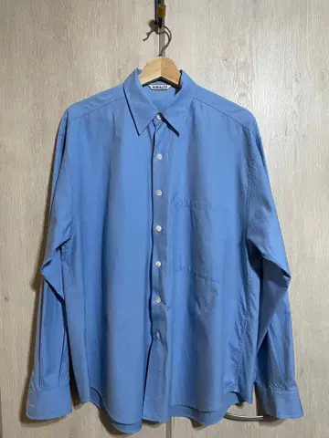 AURALEE WASHED FINX TWILL BIG SHIRT 3