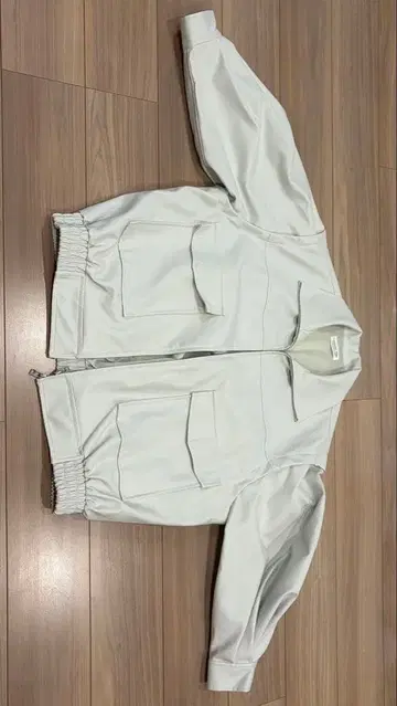 CIAOPANIC TYPY 화이트 가죽풍 자켓