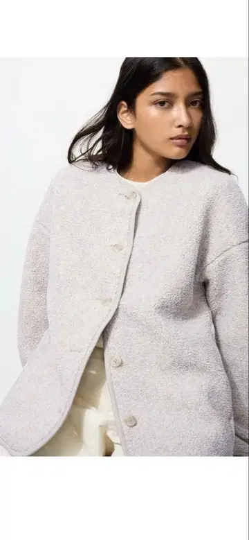 유니클로 보아 플리스 릴랙스 가디건 XL