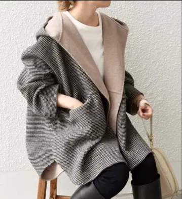 SHIPS SHIPSany 리버 후디드 미디 코트 피 코트