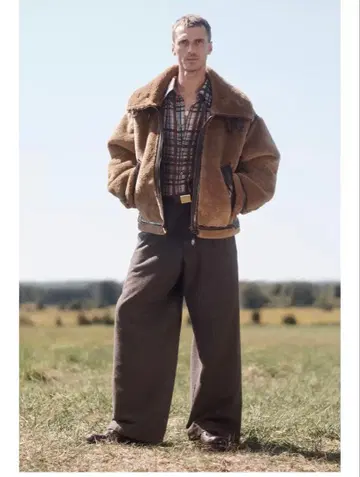 ZARA 리미티드 에디션 울 체인 와이드 팬츠