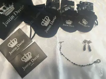 저스틴 데이비스 귀걸이 팔찌 세트