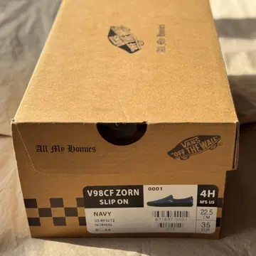 Vans V98CF ZORN SLIP ON 네이비 22.5cm