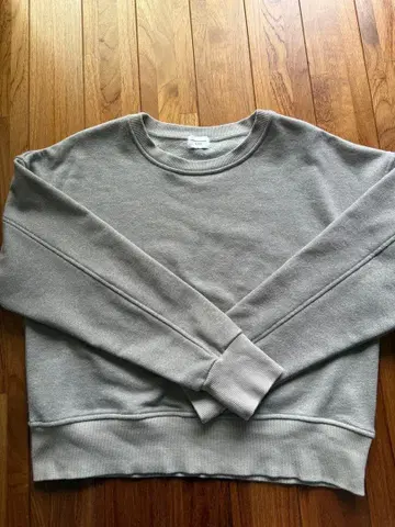 URBAN RESEARCH DOORS 컴팩트 라메 맨투맨 그레이지