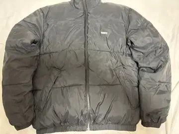 OBEY 다운 자켓 블랙 M