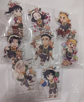 귀멸의 칼날 크리스마스 아크릴 스탠드 컴프 세트