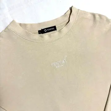 TENTIAL 베이지 맨투맨