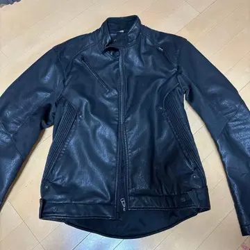 워크맨 라이더 자켓 인조 가죽 팔꿈치 패드 부착 WORKMAN