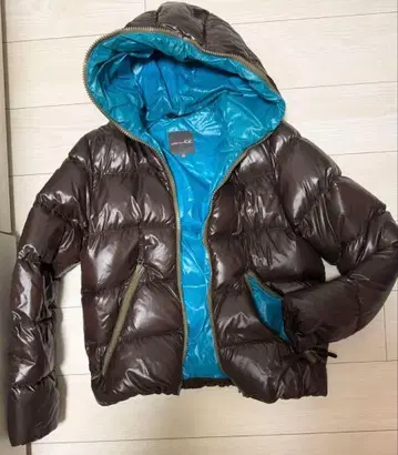 새상품급 DUVETICA 다운 자켓 브라운/블루 46