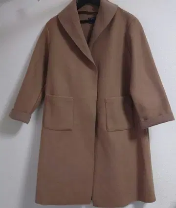 MARBLE WALTS 카라 부착 롱 코트 여성용