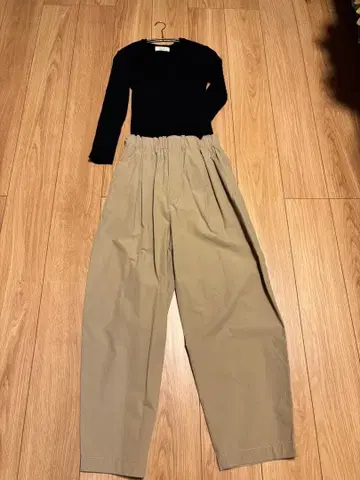 그린 레이블 릴랙싱 코튼 팬츠 M 새상품 허리밴딩