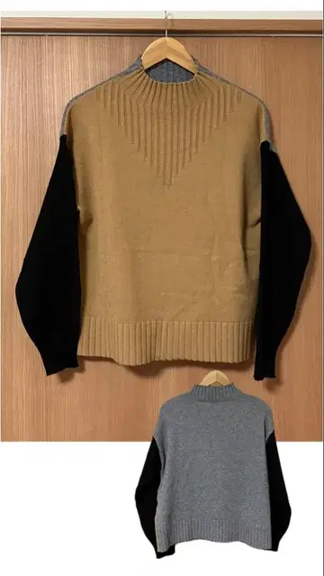 새상품급 RESPIGHI FEMME 레스피기 니트 스웨터 절개 고급