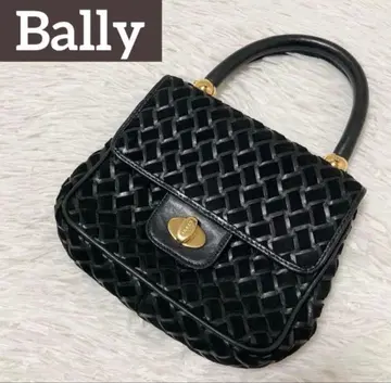 [ 새상품급 ] Bally 발리 핸드백 꼬임 골드 금장 장식 블랙