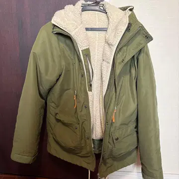 프릭스스토어 올리브색 마운틴 후드티 플리스 안감