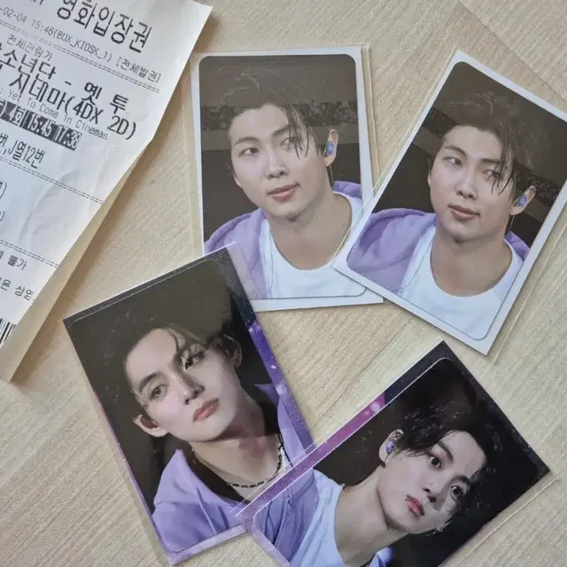 방탄 옛투컴시네마 포카 4장 일괄판매