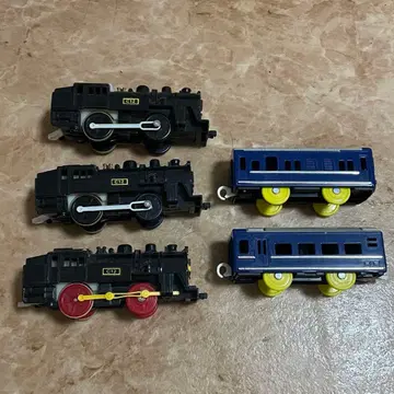 프라레일 차량 C12 증기기관차와 객차