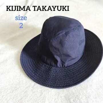 키지마 타카유키 브림햇 코튼 버킷햇 버킷햇 네이비 네이비