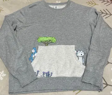 그라니프 11마리 고양이 맨투맨 트레이닝복 남녀 공용 S 사이즈 레어