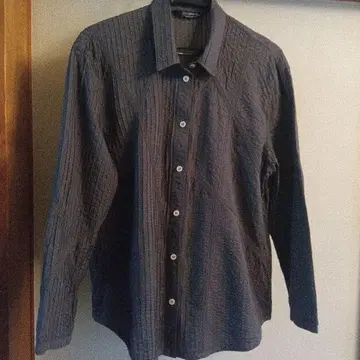 야코마리칼도 체인 스티치 총 핀턱 셔츠 L (#2)