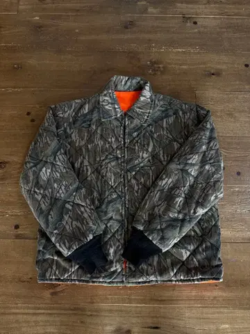 리얼트리 카모플라쥬 퀼팅 자켓 블루종 다운