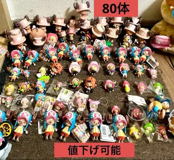 원피스 초파 피규어 세트 키링 스트랩 80개