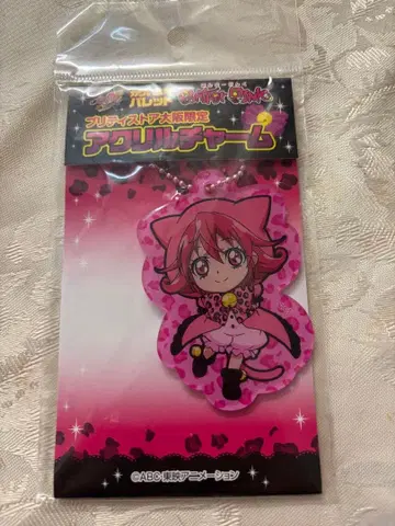 프리큐어 아이다 마나 아크릴 키링 고양이 귀 캐릭터 팬서 핑크