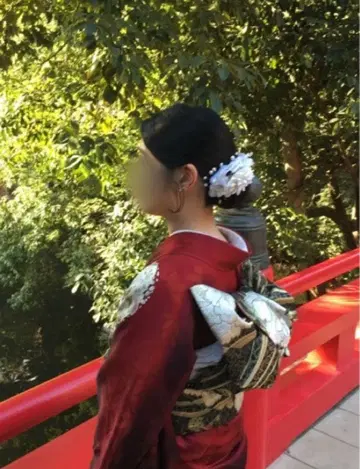 Charmant 꽃 모티브 머리 장식 후리소데