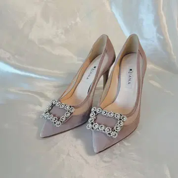 [미사용 새상품] DIANA 비쥬 장식 하이힐 23cm 그레이지