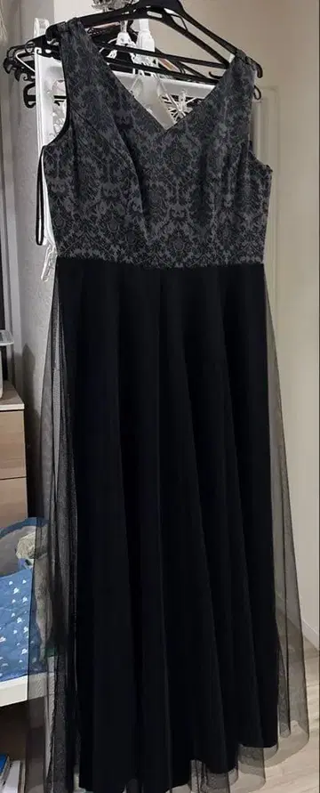 블랙 x 그레이 연주회 드레스 결혼식 드레스