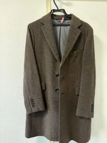 브라운 체스터 코트 M 사이즈