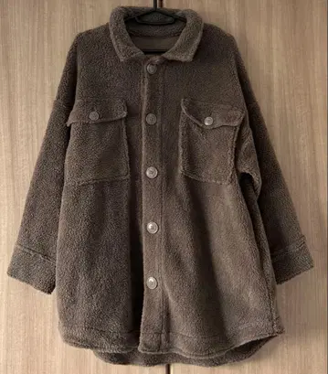 Samansa Mos2 보아 자켓 브라운 F 사이즈