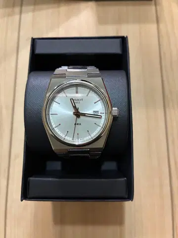 TISSOT PRX 35mm 실버 손목시계(쿼츠)