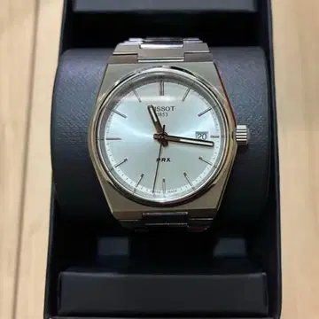 가격 인하 TISSOT PRX 35mm 실버 손목시계 (쿼츠)