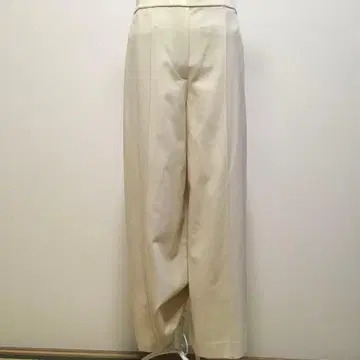 아이보리 와이드 팬츠 하이웨스트