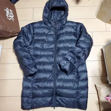 UNIQLO XL 블랙 다운 자켓 롱