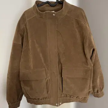 언그리드 페이크 스웨이드 블루종