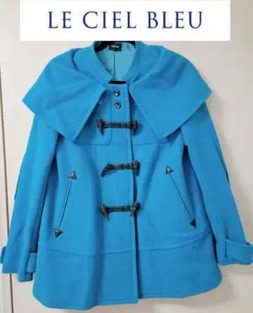 LE CIEL BLEU 루쉘블루 고급 터콰이즈 더플 코트