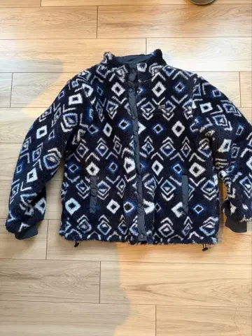 OCEAN PACIFIC 기하학 패턴 플리스 자켓