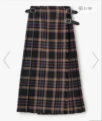 O'NEIL OF DUBLIN 울 테디드 롱 퀼트 스커트