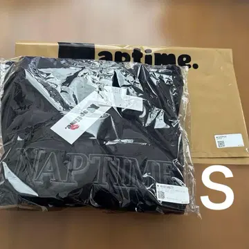 NAPTIME 풀오버 SWEAT 블랙 x 블랙 sizeS 쇼핑백 포함