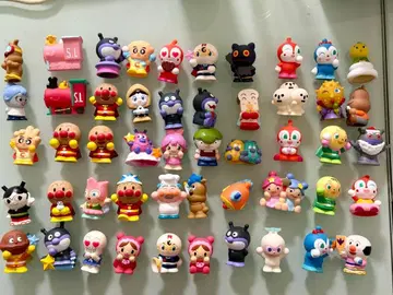 호빵맨 피규어 세트 소프트 비닐 인형 50개